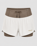 SOAVE Baja 1 Trail Short, front view, sand and off-white colorway